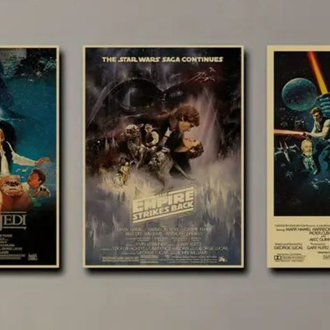 Star Wars plakater 3 stk i embalage