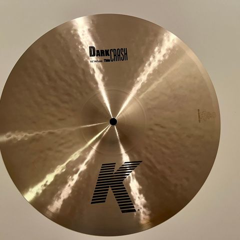 Ny Zildjian K 16" dark thin crash selges