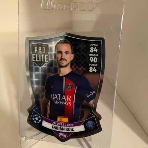 Fabian Ruiz - Topps Pro Elite Chrome Shield fotballkort