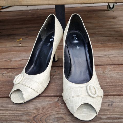 Peeptoe pumps str 40