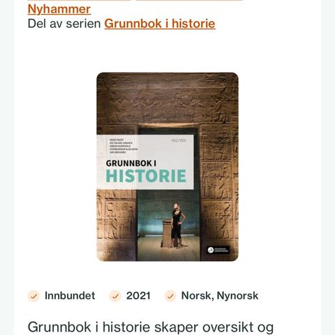 Grunnbok i historie vg2/vg3