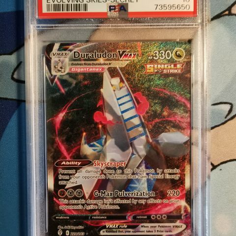 Duraludon Vmax alt art Evolving Skies PSA 10