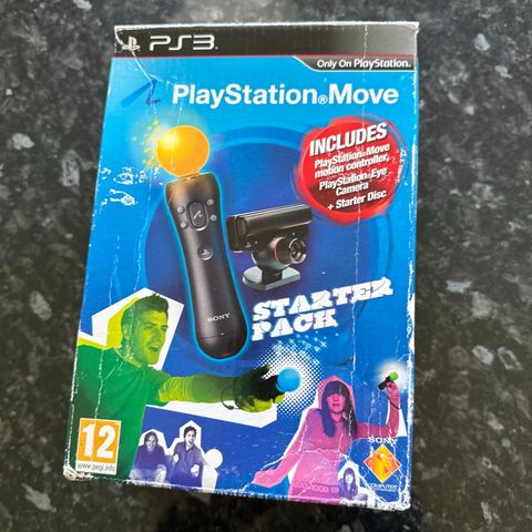 Playstation Move starter pack (spill, kamera, kontroller)