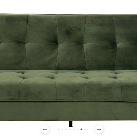 Sovesofa "Jonna" grønn velour