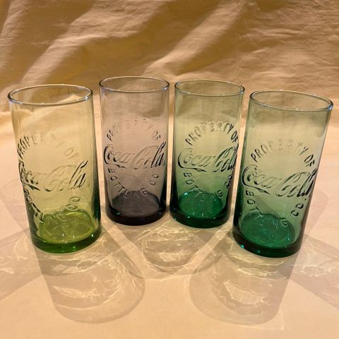 Diverse Coca Cola glass