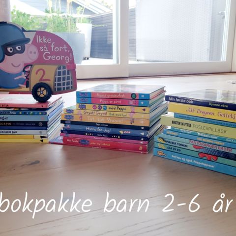 Bokpakke 2-6 år selges samlet