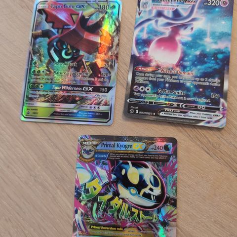 3 Pokémon kort selges