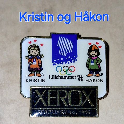 Pins: Sponsor-pin XEROX m/ Kristin&Håkon