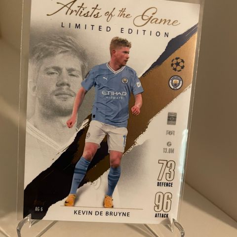 Kevin De Bruyne - Topps Artists of the Game Limited Edition fotballkort