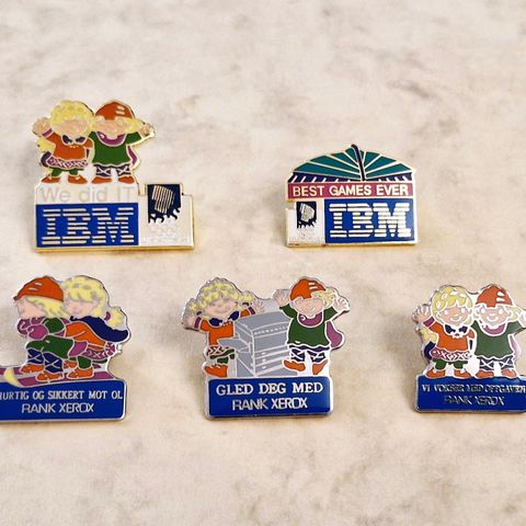 Pins: 2 IBM + 3 RANK XEROX