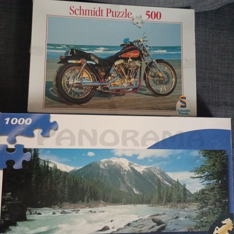 2 x Puzzle/ 1000 og 500// Reservert