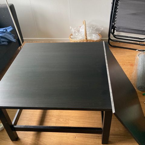 Ikea svart salongbord 90x90cm