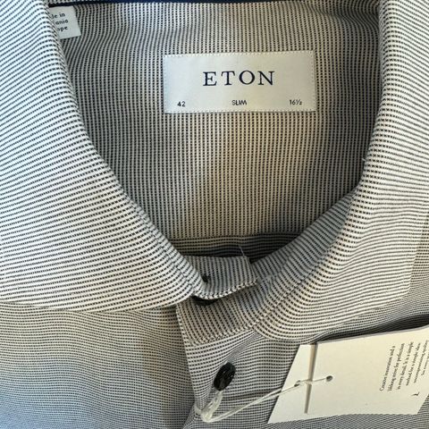 2 helt nye slim eton skjorter