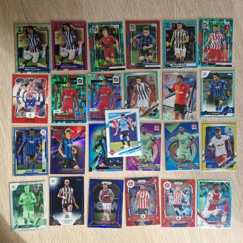 25 stk Nummererte Fotballkort / Topps