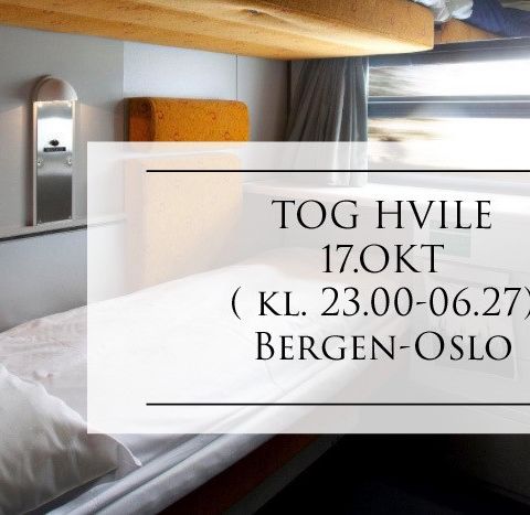 Selger billett natt-tog Bergen-Oslo 17 okt.