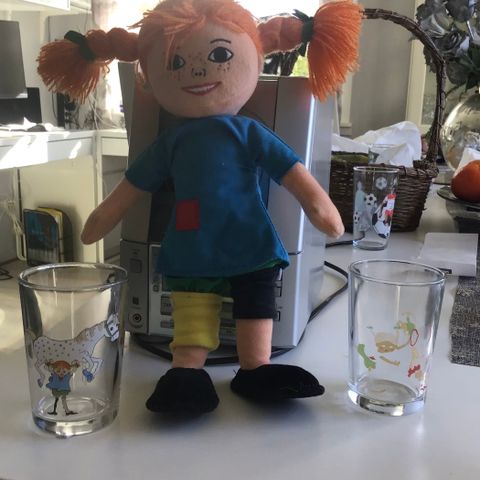 Pippi langstrømpe og Pippi glass