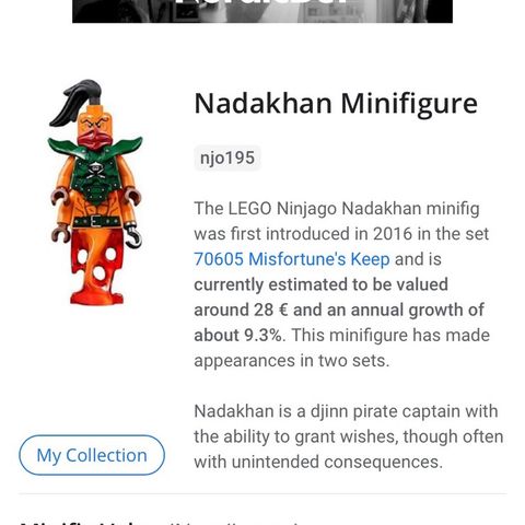 Lego ninjago minifigur Nadakhan