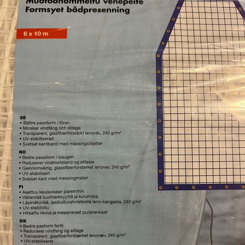 Formsydd båtpresening fra Biltema