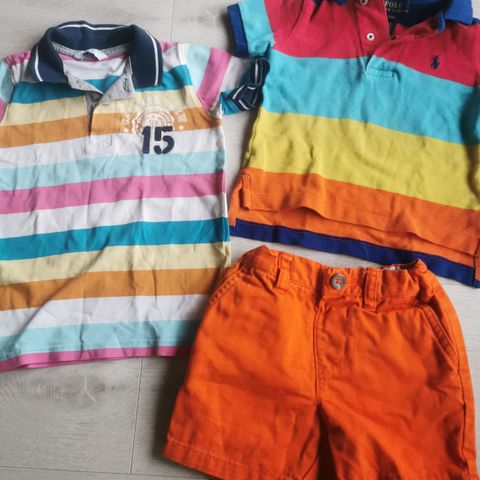 Liten klespakke til gutt, ralph lauren polo, shorts, lindex polo