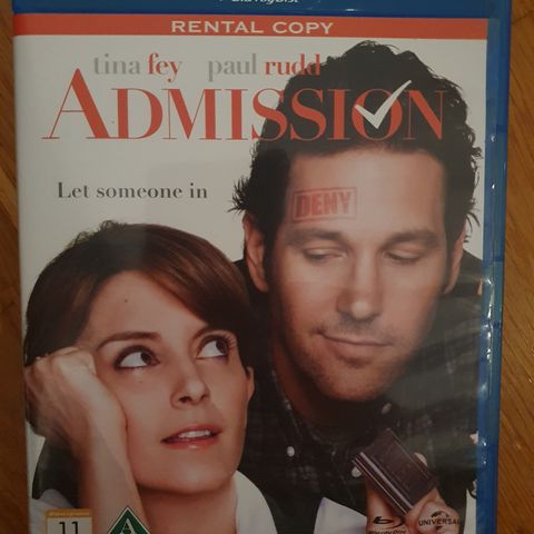 ADMISSION (2013) Tidligere leie film