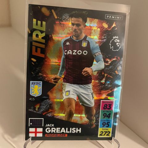 Jack Grealish - Panini Premier League 2021/22 Fire fotballkort