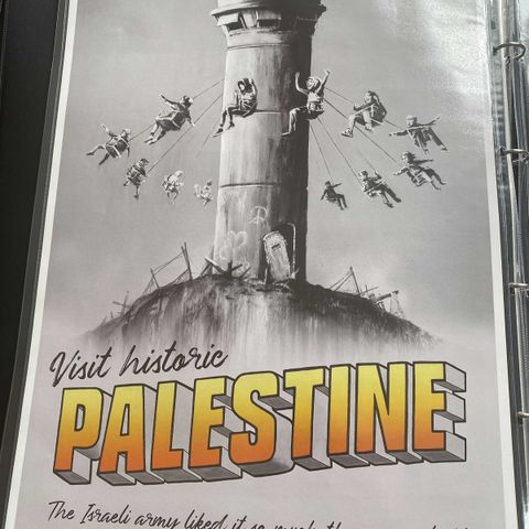 Banksy - Visit Historic Palestine poster