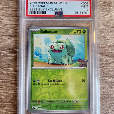 Pokemon 151 Best Buy Bulbasaur PSA 9