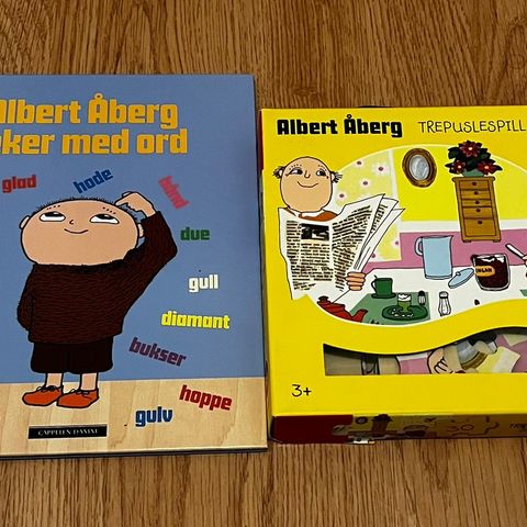 Albert Åberg bok og puslespill