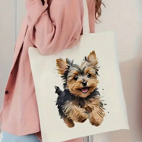 Søt Yorkie totebag 🐶