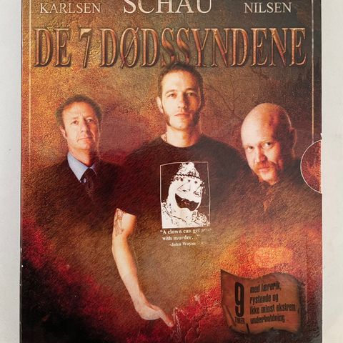 De 7 Dødssyndene. Kristopher Schau. (3 DVD).