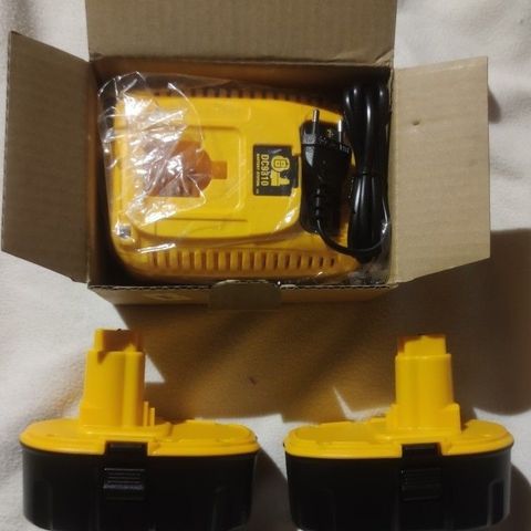 2stk nye 4ah batterier 18 volt XRP batterier som brukes med Dewalt (uten lader)