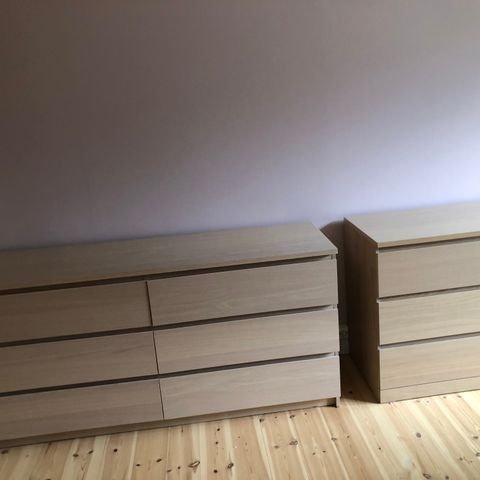 IKEA Malm kommoder, 2 stk