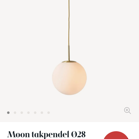 Moon takpendel lampe