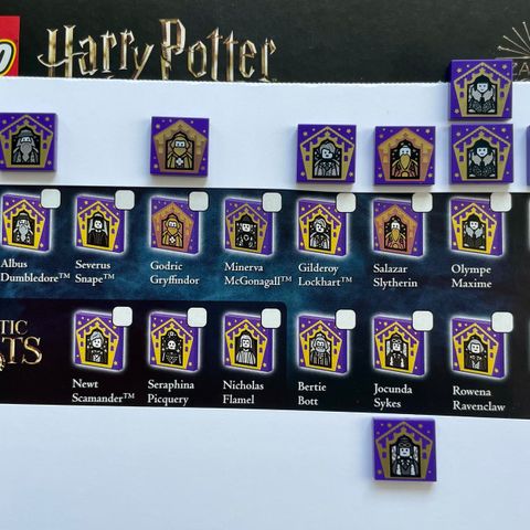 Ny LEGO collectable/samleobjekt Wizard Cards fra Harry Potter Sett