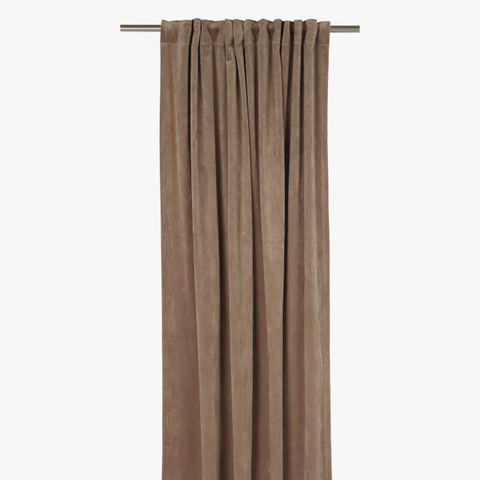 Velour gråbeige (235x135 cm)- 2 lengder