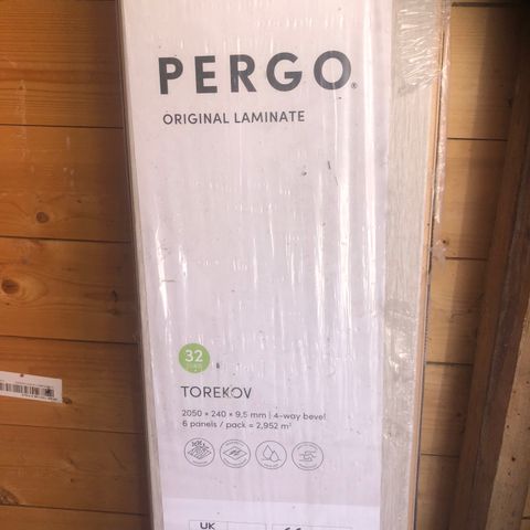 Pergo  Torekov laminatgulv x 2 pakker