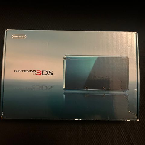 Nintendo 3ds - Aqua Blue - *kun boks og tilbehør* - japansk