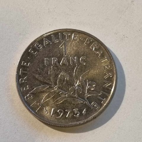 1 franc 1975 Frankrike UNC