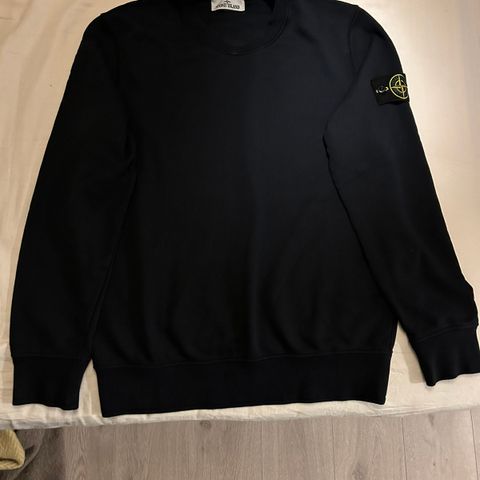 Navy Blå Stone Island Sweatshirt