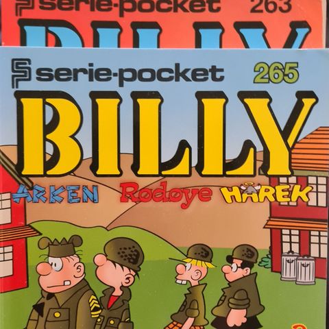 BILLY POCKET serienr 255,258,261,263,265