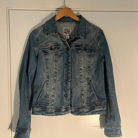 Pent brukt denimjakke fra Mango - str. XL