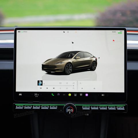 Senterkonsoll m/fysisk kontrollknap for Tesla Model Y/3