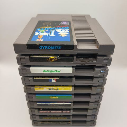 STOR NES pakke! Super Mario 3, Batman, Gyromite 5 screw osv. (NTSC)