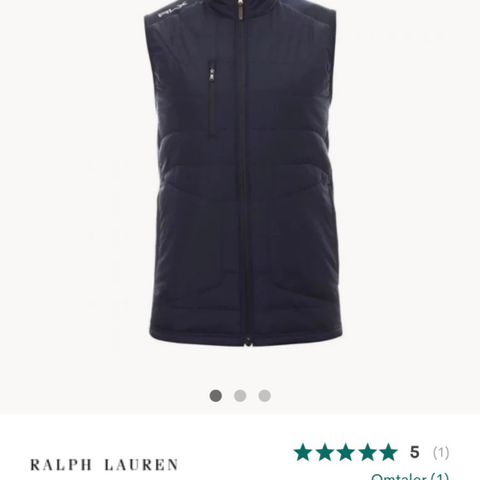 RLX Hybrid Vest Navy Herre Str XL