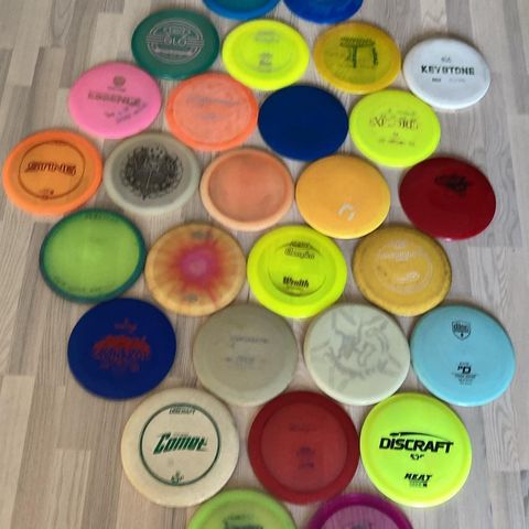 Disc golf plater og sekk (reservert)