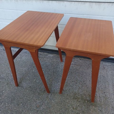 2 settbord / heltre teak