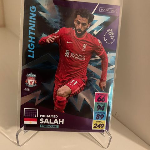 Mohamed Salah - Panini Premier League 2021/22 Lightning fotballkort