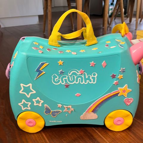 Trunki Una The Unicorn Trillekoffert 18L, Turquoise