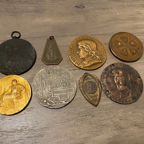 Diverse franske medaljer