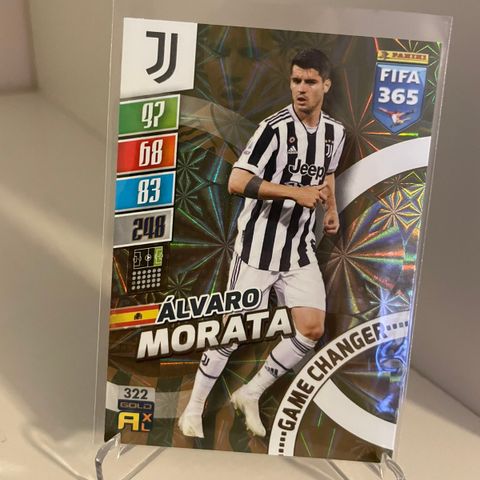 Alvaro Morata - Panini Fifa 365 2022 Game Changer fotballkort